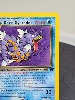 Pokemon Dark Gyarados Non Holo Rare Team Rocket Trading Card 8/82 Near Mint - Image 5