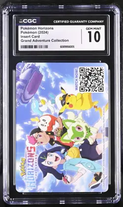 Pokemon Horizons Grand Adventure Collection Insert Card CGC 10 Gem Mint 2024 - Image 1