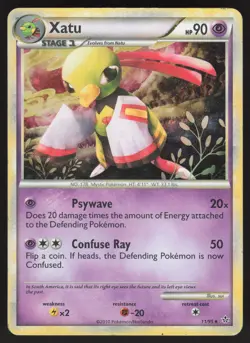 Xatu 11/95 Holo Rare Pokemon TCG Unleashed MP - Image 1
