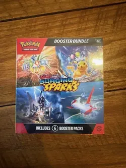 Pokemon TCG Surging Sparks Booster Bundle (6 Packs) Factory Sealed - Image 2