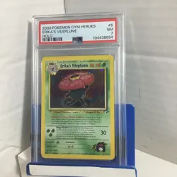 2000 Pokemon Gym Heroes Erika’s Vileplume PSA 7 nm condition - Image 1