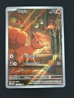Pokemon TCG Vulpix Illustration Rare Mega Evolutions #138/132 - Image 1