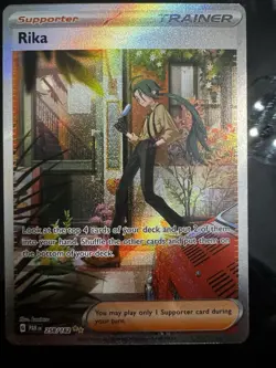 Pokemon TCG Rika Trainer Special Illustration Card Paradox Rift 258/182 - Image 1