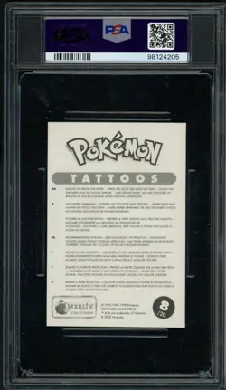 Carte Pokemon Dracaufeu / Charizard #8 PSA 5 Tattoo Merlin Anglais - Image 2
