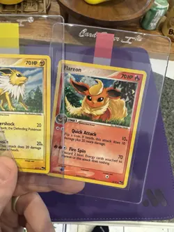 2006 Pokemon - Flareon Jolteon Vaporeon Holo Rare Pop Series 3 Lot LP-MP SWIRL! - Image 4