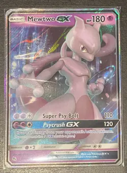 Pokemon TCG Mewtwo GX Hidden Fates 31/68 Holo Ultra Rare NM - Image 1