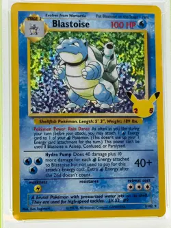 2021 Pokemon Celebrations BLASTOISE-HOLO Classic Collection #2 GEM MT PSA 10 - Image 2