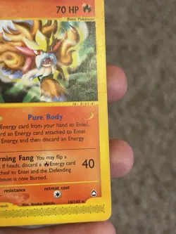 Entei - 10/147 - Pokemon Aquapolis Non-Holo Card MP - Image 3