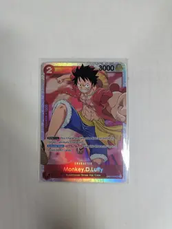 • Monkey.D.Luffy • OP01-024 SR Romance Dawn Holo Foil One Piece TCG NM - Image 1