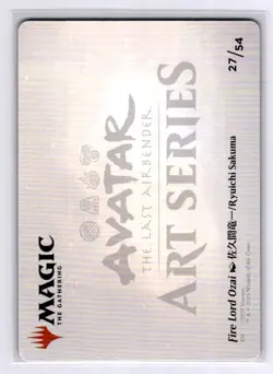 Fire Lord Ozai Art Card S Art Series: Avatar: The Last Airbender 27 LP-NM - Image 2