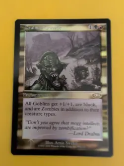 Dralnu's Crusade. Enchantment rare MTG Card. Planeshift.OLD VINTAGE FOIL - Image 1