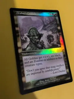 Dralnu's Crusade. Enchantment rare MTG Card. Planeshift.OLD VINTAGE FOIL - Image 3