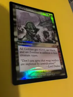 Dralnu's Crusade. Enchantment rare MTG Card. Planeshift.OLD VINTAGE FOIL - Image 5