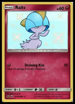 Ralts SV34/SV94 Hidden Fates: Shiny Vault Pokemon Card | NM - Image 1