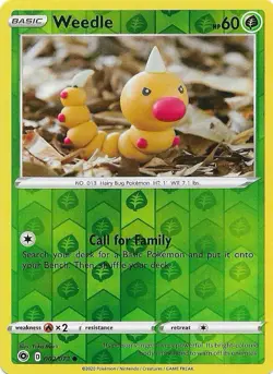 Pokemon TCG Card - Weedle Reverse Holo 2/73 | Champions Path | NM/MINT! - Image 1