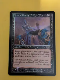 Exotic Disease. Sorcecy MTG Card. Planeshift.OLD VINTAGE FOIL - Image 1