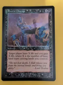 Exotic Disease. Sorcecy MTG Card. Planeshift.OLD VINTAGE FOIL - Image 2