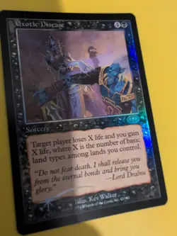 Exotic Disease. Sorcecy MTG Card. Planeshift.OLD VINTAGE FOIL - Image 3