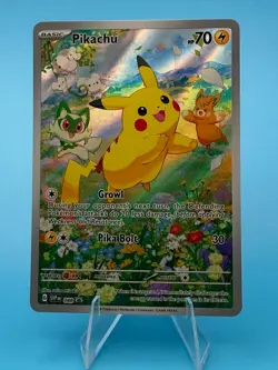 Pokemon Pikachu TCG SVP 088 Black Star Promo Card Paldea Adventure Chest - Image 2