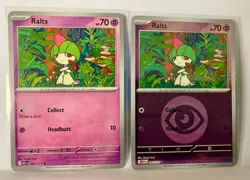 Ralts 087/217 Base + Reverse Holo Cards - Ascended Heroes Set - Pack Fresh - Image 1