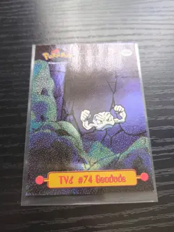 Pokemon TV6 #74 Geodude Card 1999 Topps TV Animation Edition Holo - Image 1