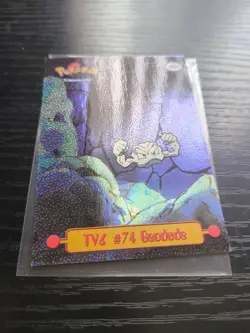 Pokemon TV6 #74 Geodude Card 1999 Topps TV Animation Edition Holo - Image 5