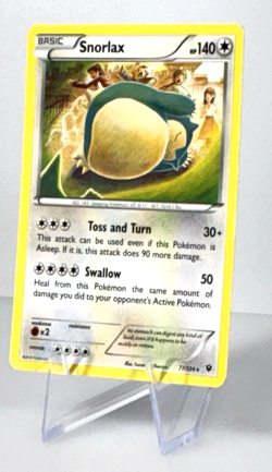 2016 Pokemon TCG Snorlax Rare XY Fates Collide 77/124 Card - Image 4