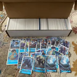 HUGE Digimon TCG Card Game Bulk Lot Bandai Common Uncommon Collection ALL BLUE - Image 1