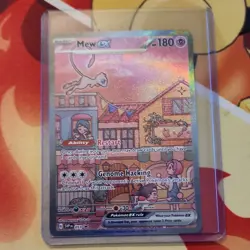 Pokemon Mew EX SVP 053 Scarlet & Violet Promo Full Art Holo 180 HP Card - Image 1