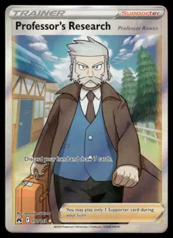 Pokemon Cards Professor's Research 150/159 Crown Zenith Rare Ultra NM - Image 1