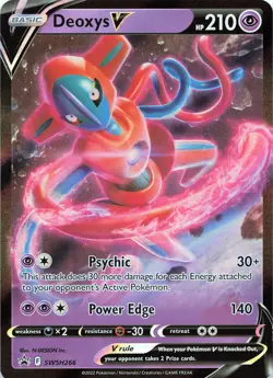 POKEMON Deoxys V #SWSH266 SWSH: Sword & Shield Promo Cards NM - Image 1