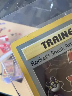 Pokemon TCG Rockets Sneak Attack Holo Trainer Card 16/82 First Edition NM - Image 3