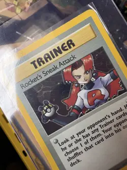 Pokemon TCG Rockets Sneak Attack Holo Trainer Card 16/82 First Edition NM - Image 5