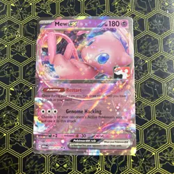 Pokemon Card Mew ex 151/165 Play! Prize Pack Series 5 Stamped Near Mint - Image 1
