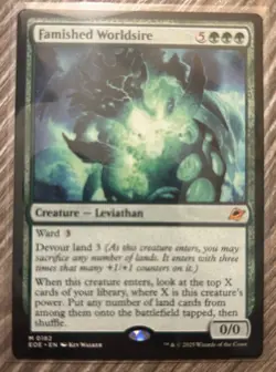 Famished Worldsire Edge of Eternities Regular NM 0182 - Image 1