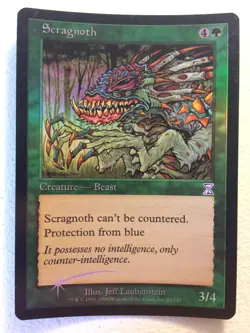 MTG 1x FOIL Scragnoth Time Spiral Timeshifted Modern Magic the Gathering x1 LP - Image 1