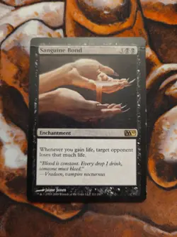 Sanguine Bond M10 2010 MTG Magic the Gathering *CREASED* - Image 1