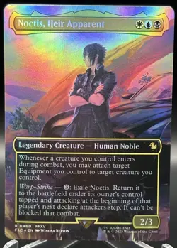 Noctis, Heir Apparent 460 FOIL Borderless - MTG Commander: Final Fantasy - NM✨ - Image 1
