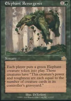 1x Elephant Resurgence - Foil Moderate Play MTG Magic - Kid Icarus - - Image 1