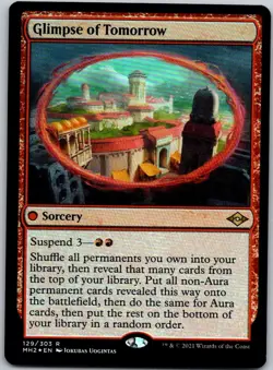 Magic the Gathering Foil Glimpse of Tomorrow Modern Horizons 2 MTG Free Shipping - Image 1