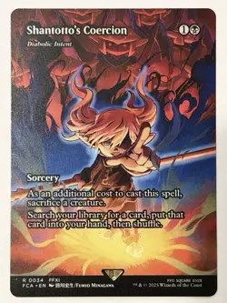 MTG - Shantotto's Coercion - Diabloic Intent - SHOWCASE FCA 34 - Non Foil - NM - Image 1