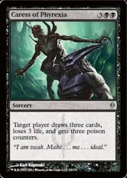 Caress of Phyrexia ~ Moderately Played New Phyrexia MTG Magic UltimateMTG Black - Image 1