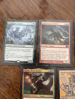 MTG Dragon Creature Type Lot Of 5 Green And Red - Image 2