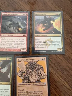 MTG Dragon Creature Type Lot Of 5 Green And Red - Image 3
