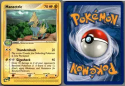 2003 Pokemon, EX Ruby & Sapphire #39/109 Manectric, Uncommon - Image 1