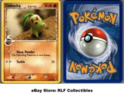 2006 Pokemon, EX Dragon Frontiers, #44/101 Chikorita Delta Species, Common - Image 1
