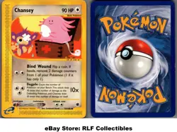 2002 Pokemon, Expedition, #72/165 Chansey, Uncommon - Image 1