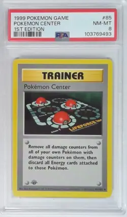 1x V2007: 1999: Pokemon Center: 85/102: 1ST Edition: Game: PSA: 8: NM-MT: 10376 - Image 1