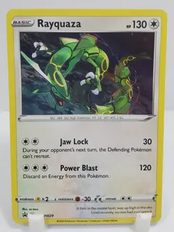 🌀 Rayquaza SWSH029 Cosmos Holo Pokemon Promo Swirl NM/M Unplayed Pack Fresh - Image 4