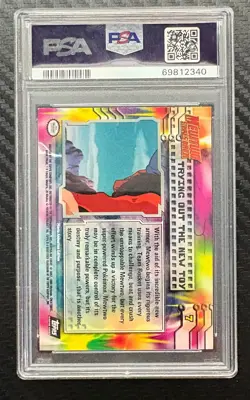 1999 Pokemon Topps Movie Edition #7 Trying Out New Toy Foil PSA 9 - Image 2